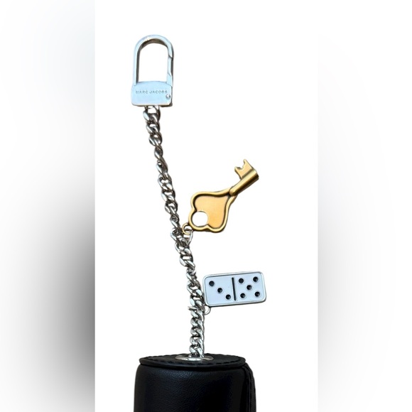 Marc Jacobs The Lipstick Case Bag Charm Black - Picture 3 of 9